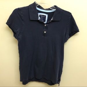 American Eagle Navy Blue Polo Shirt
